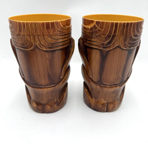 Universal Studios Tiki Mug Cup Tall Plastic Brown souvenir Whirly-DrinkWorks! Se - Picture 5 of 12